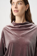Joseph Ribkoff Velvet Cowl Collar Top Style 264148