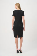 Joseph Ribkoff Embellished Bow Neckline Sheath Dress Style 264162