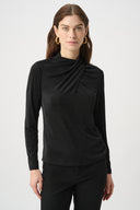 Joseph Ribkoff Twisted Mock Neck Top Style 264172