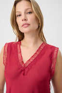 Joseph Ribkoff Hammered Satin Sleeveless Top Style 264175