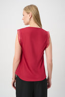 Joseph Ribkoff Hammered Satin Sleeveless Top Style 264175
