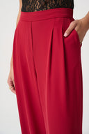Joseph Ribkoff Front-Pleated Wide-Leg Pants Style 264181