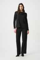 Joseph Ribkoff Textured Knit Wide-Leg Pants Style 264190