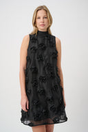 Joseph Ribkoff Textured Floral Trapeze Dress Style 264201