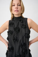 Joseph Ribkoff Textured Floral Trapeze Dress Style 264201