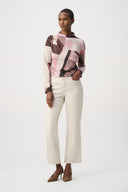 Joseph Ribkoff Geometric Print Lurex Sweater Style 264205.