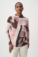 Joseph Ribkoff Geometric Print Lurex Top Style 264205