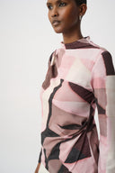 Joseph Ribkoff Geometric Print Lurex Top Style 264205