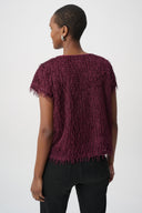 Joseph Ribkoff Novelty Fringe Top Style 264208