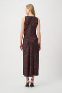 Joseph Ribkoff Polka Dot Recycled Satin A-Line Dress Style 264210