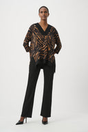 Joseph Ribkoff Animal Print V-Neck Tunic Style 264227