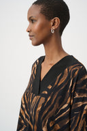 Joseph Ribkoff Animal Print V-Neck Tunic Style 264227