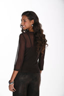 Frank Lyman Sheer Mesh Top Style 264284