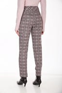Frank Lyman Plaid Print Straight Pants Style 264406