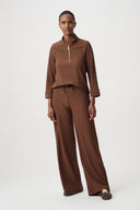 Joseph Ribkoff Rib Knit Half Zip Top Style 264602.