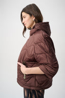 Joseph Ribkoff Hooded Quilted Cocoon Jacket Style 264604