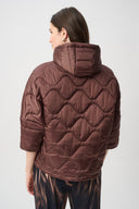 Joseph Ribkoff Hooded Quilted Cocoon Jacket Style 264604