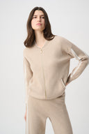 Joseph Ribkoff Striped Sleeve Bomber Jacket Style 264616