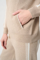 Joseph Ribkoff Striped Sleeve Bomber Jacket Style 264616