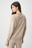 Joseph Ribkoff Striped Sleeve Bomber Jacket Style 264616