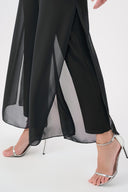 Joseph Ribkoff Chiffon Wide-Leg Pull-On Pants Style 264729