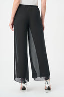 Joseph Ribkoff Chiffon Wide-Leg Pull-On Pants Style 264729
