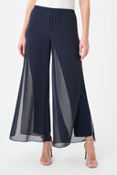 Joseph Ribkoff Chiffon Wide-Leg Pull-On Pants Style 264729