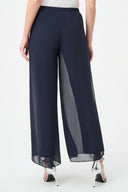 Joseph Ribkoff Chiffon Wide-Leg Pull-On Pants Style 264729