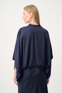 Joseph Ribkoff Satin Dolman Sleeve Cover-Up Style 264731