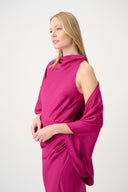 Joseph Ribkoff Satin Dolman Sleeve Cover-Up Style 264731