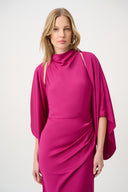 Joseph Ribkoff Satin Dolman Sleeve Cover-Up Style 264731