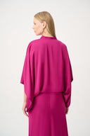 Joseph Ribkoff Satin Dolman Sleeve Cover-Up Style 264731