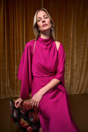 Joseph Ribkoff Satin Dolman Sleeve Cover-Up Style 264731