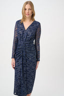 Joseph Ribkoff Foiled Lace Sheath Dress Style 264734