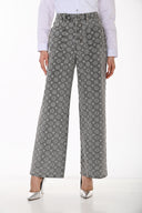 Frank Lyman Casual Print Woven Denim Pant Style 264808