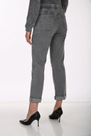 Frank Lyman Embellished Mid-Rise Denim Trousers Style 264819