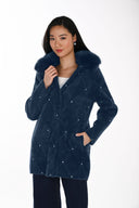 Frank Lyman Jacket with Detachable Faux Fur Collar Style 264833
