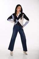 Frank Lyman V-neck Knitted Embellished Sweater Style 264853
