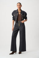 Joseph Ribkoff Statement High-Rise Palazzo Jeans Style 264901