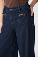 Joseph Ribkoff Featherweave™ Denim Palazzo Jeans Style 264902