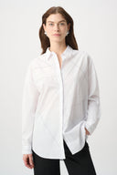 Joseph Ribkoff Rhinestone Button-Down Shirt Style 264903