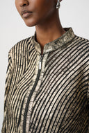 Joseph Ribkoff Metallic Soutache Fitted Jacket Style 264908