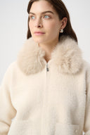 Joseph Ribkoff Detachable Faux Fur Collar Jacket Style 264920