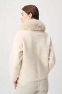 Joseph Ribkoff Detachable Faux Fur Collar Jacket Style 264920