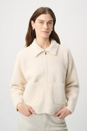 Joseph Ribkoff Detachable Faux Fur Collar Jacket Style 264920