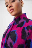 Joseph Ribkoff Leopard Print Sweater Coat Style 264922