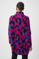 Joseph Ribkoff Leopard Print Sweater Coat Style 264922