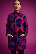 Joseph Ribkoff Leopard Print Sweater Coat Style 264922