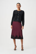 Joseph Ribkoff Bejeweled Crewneck Cardigan Style 264924