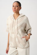 Joseph Ribkoff Hooded Animal Print Sweater Style 264925